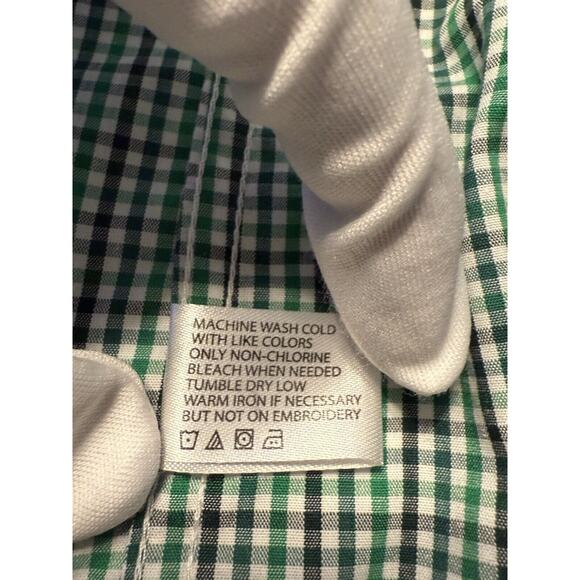 US POLO ASSN Long Sleeves Button Down Shirt, Green/White/ Black, Sz: XL, 77-07 - Picture 6 of 13